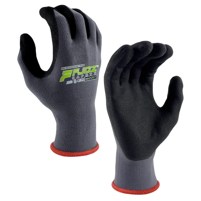 Sample gloves with FJDZ logo