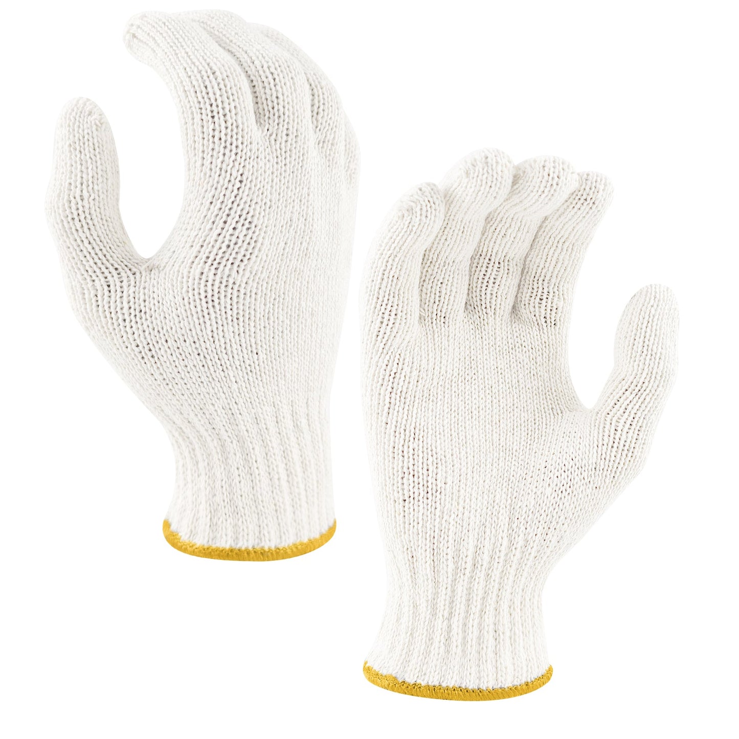 Cotton Polyester Work Gloves String Knit Lightweight to Heavy