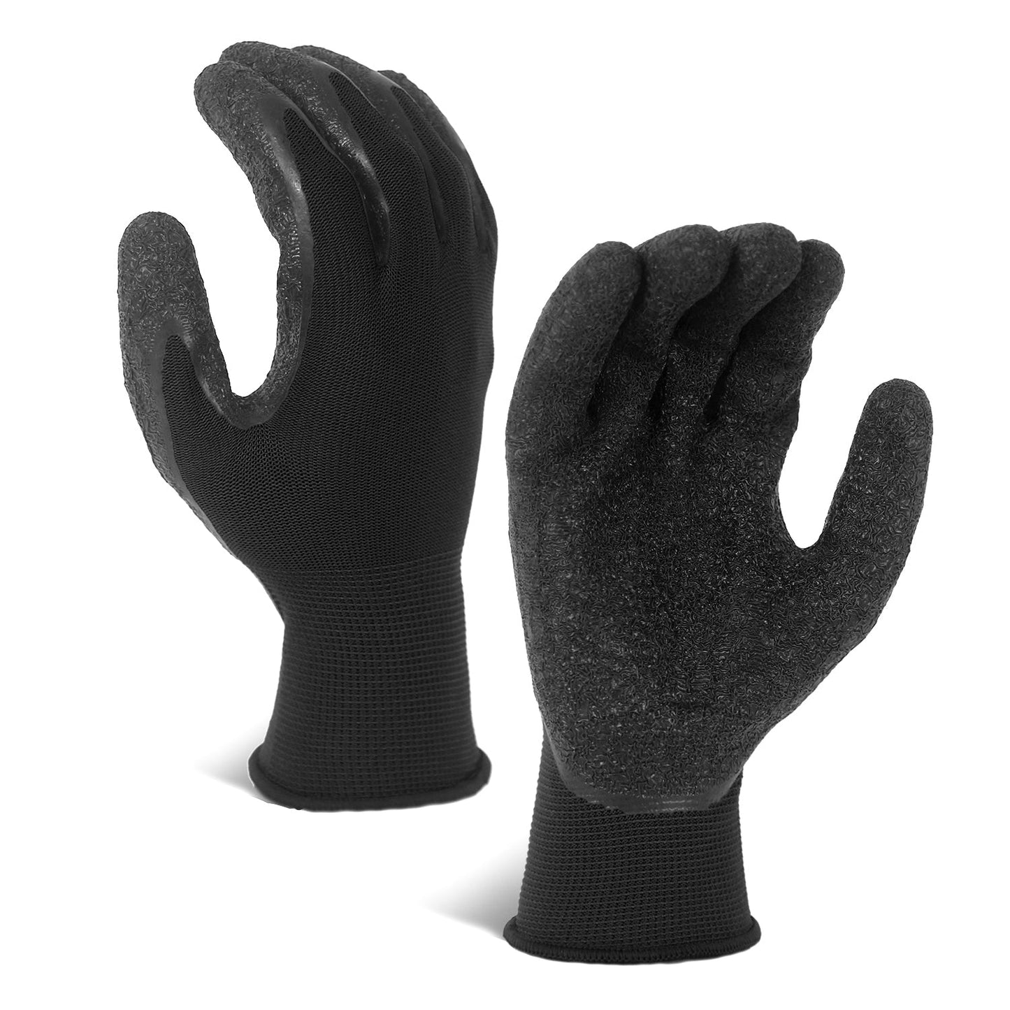 Crinkle Latex Coated Safety Work Gloves