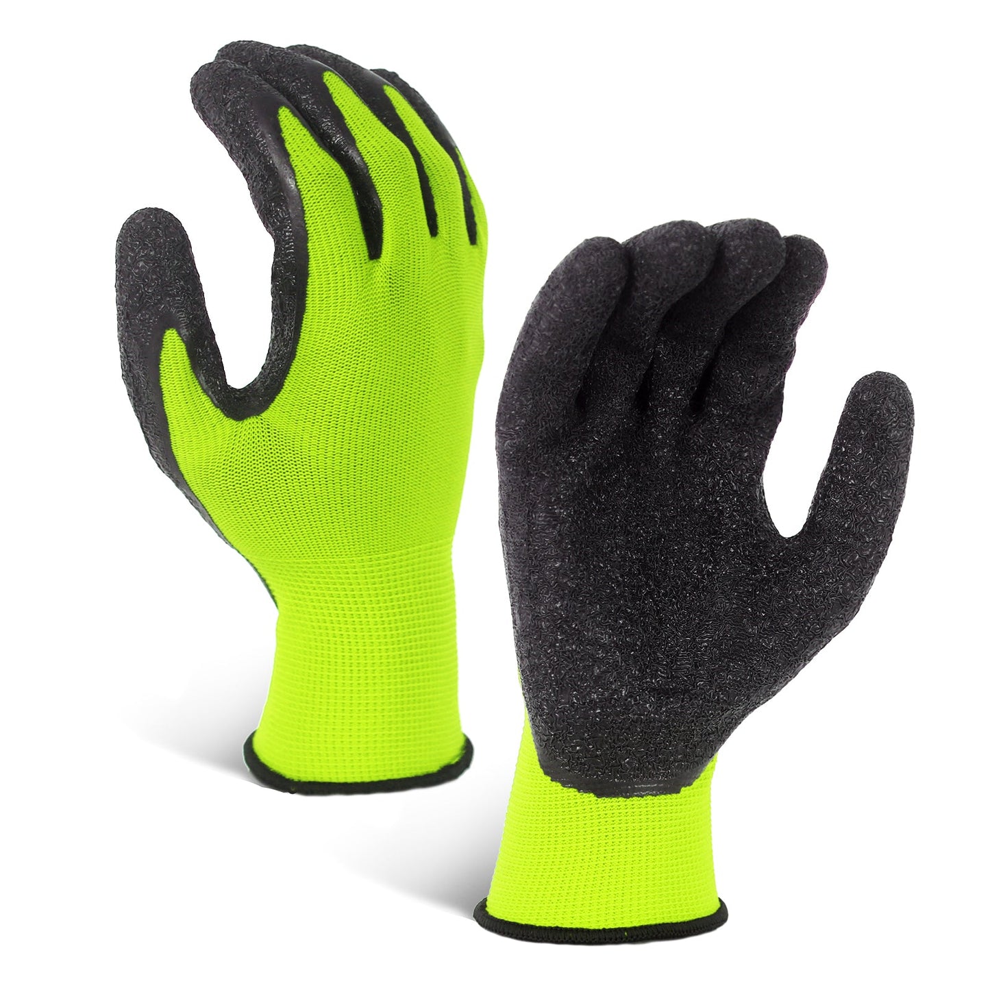 Crinkle Latex Coated Safety Work Gloves