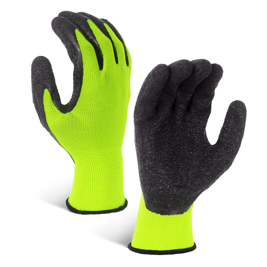 Crinkle Latex Coated Safety Work Gloves